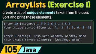 ArrayLists (Exercise 1)