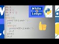 Python program for displaying alphabet Pattern using while loop.