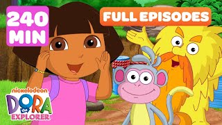 Dora FULL EPISODES Marathon! ➡️ | Adventures with Amigos - 240 Minutes! | Dora the Explorer