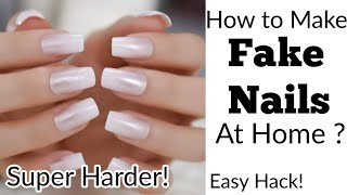 DIY FAKE NAILS! | How to Make Fake Nails ? | Easy Way to Make Fake Nails | Iqra's Art