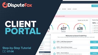 DisputeFox - Client Portal Overview
