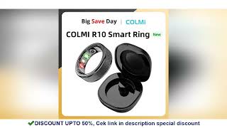 COLMI R10 Smart Ring with Charging Case for Men Women, Health and Sleep Monitor, 5ATM Waterproof,