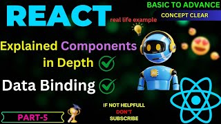 React js in depth Explained about Components, what is Data Binding, with (real-life examples)