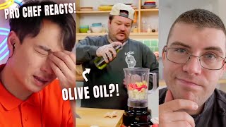 Pro CHEF Reacts...To Uncle Roger HATING Matty Matheson's Butter Chicken!