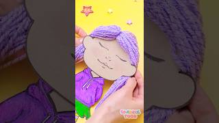 Wow! 🩷 Let's Make a Beautiful Paper Doll Stand for Girls! 🌸 👛 #kids #learning #shorts