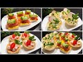 Quick appetizers for parties! Delicious snacks for parties and receptions in 5 minutes!