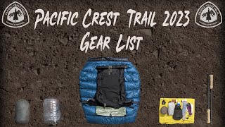 2023 Pacific Crest Trail Gear List