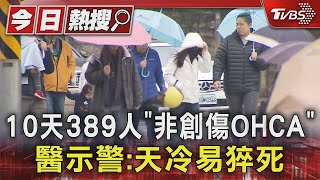 10天389人「非創傷OHCA」 醫示警 天冷易猝死｜TVBS新聞 @TVBSNEWS01