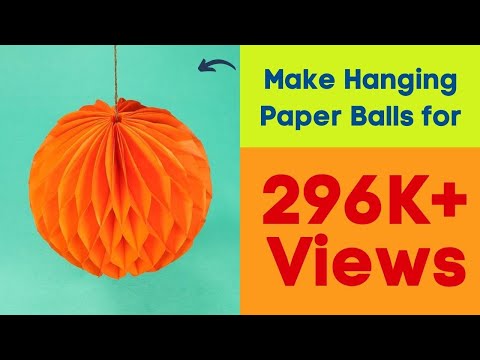 Honeycomb Paper Balls Craft | How to Make Hanging Paper Balls for Christmas Party Decorations Honeycomb Paper Balls Craft | How to Make Hanging Paper Balls for Christmas Party Decorations