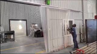 Logos PVC Strip Curtains for Safety and Visibility