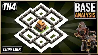 THE ULTIMATE TH4 HYBRID/TROPHY[defense] Base 2024!! Town Hall 4 Hybrid Base Design – Clash of Clans