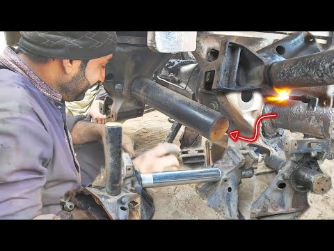 How To Repair Truck Rear Suspension System Trunnion Shaft Rebuilding ...