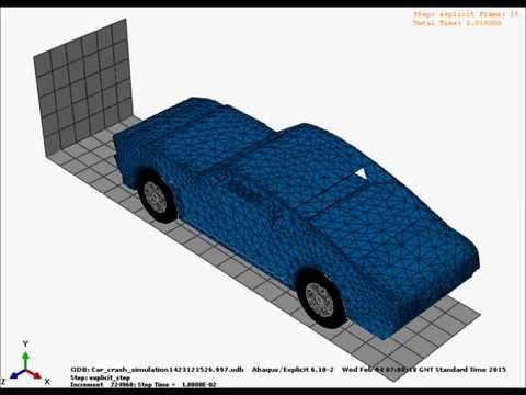 Car Crash Simulation At 60mph Youtube