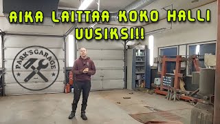 Remontoidaan koko 80m2 harrastehalli täysin!