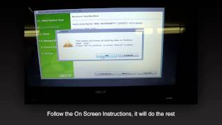 How to get to and Use Acer Recovery in Windows 7 PC or Laptop