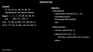 Selection Sort Algorithm with Example | (Bangla Tutorial)