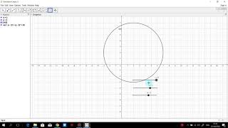 การสร้างวงกลม โดยใช้โปรแกรมGeogebra