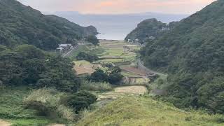 春日の棚田　丸尾山山頂から