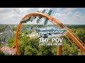 Thunderbird Roller Coaster 360° POV (Left-Side Front) | Holiday World