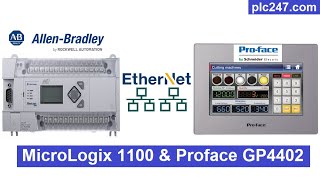 MicroLogix 1400 \u0026 HMI Proface Communication