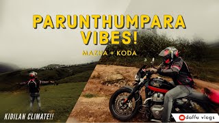 🦅പരുന്തും പാറയിൽ മഞ്ഞ് മൂടിയപ്പോൾ⛈️ || kumily to parunthum para || interceptor 650 || feel the vibe