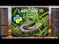 leetcode 15 : three sum : python solution