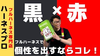 【黒と赤】他の職人と差をつけるフルハーネス！ 初めて購入の方にもおすすめ！