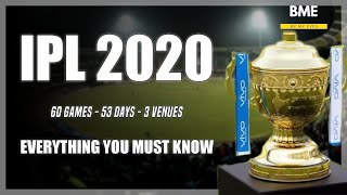 IPL 2020 - UAE - SCHEDULE, UPDATED DATES AND GUIDELINES