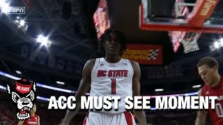 NC State Takes The Lead On Dereon Seabron Dunk | Must See Moment