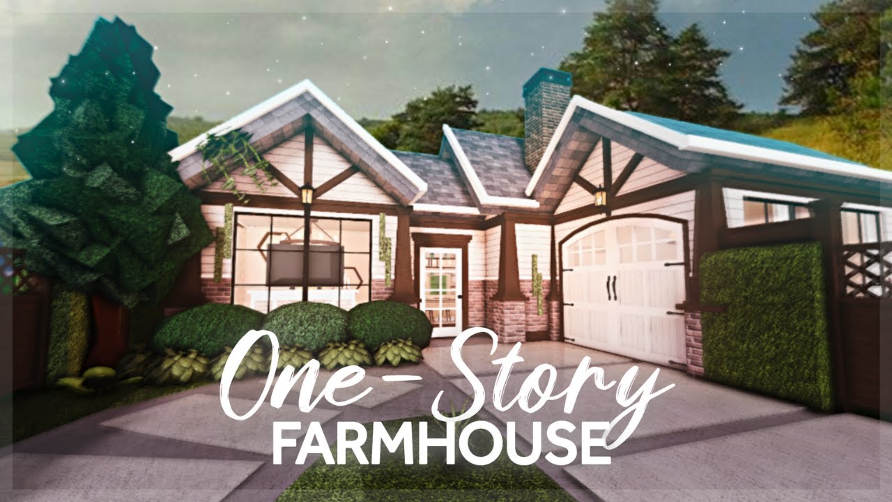 Roblox Bloxburg - One-Story Farmhouse - Minami Oroi - YouTube