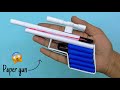 How to make paper gun easy and fast that shoots paper bullets | diy gun