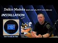 Daikin Madoka Installation | Quick-tips & Backplate WARNING | Madoka Series Ep.2 (3-5-2021)