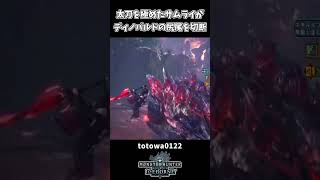 【魅せプ】太刀を極めたサムライ VS ディノバルドの居合勝負【モンハンワールドアイスボーン】