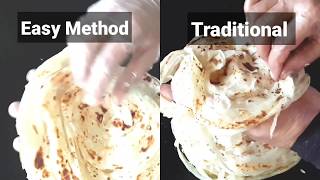 ഈസി പൊറോട്ട  V/S  ഉമ്മാൻറെ നാടൻ  വീശി പൊറോട്ട, kerala parotta recipe in malayalam,