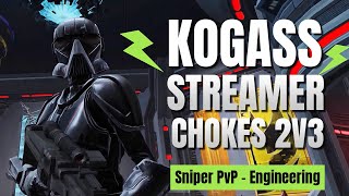 KOGASS Streamer Chokes 2v3 on Makeb Mesa | Sniper - Engineering - PvP 7.6