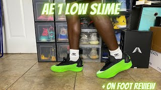 Adidas AE 1 Low Slime Review + On Foot Review \u0026 Sizing