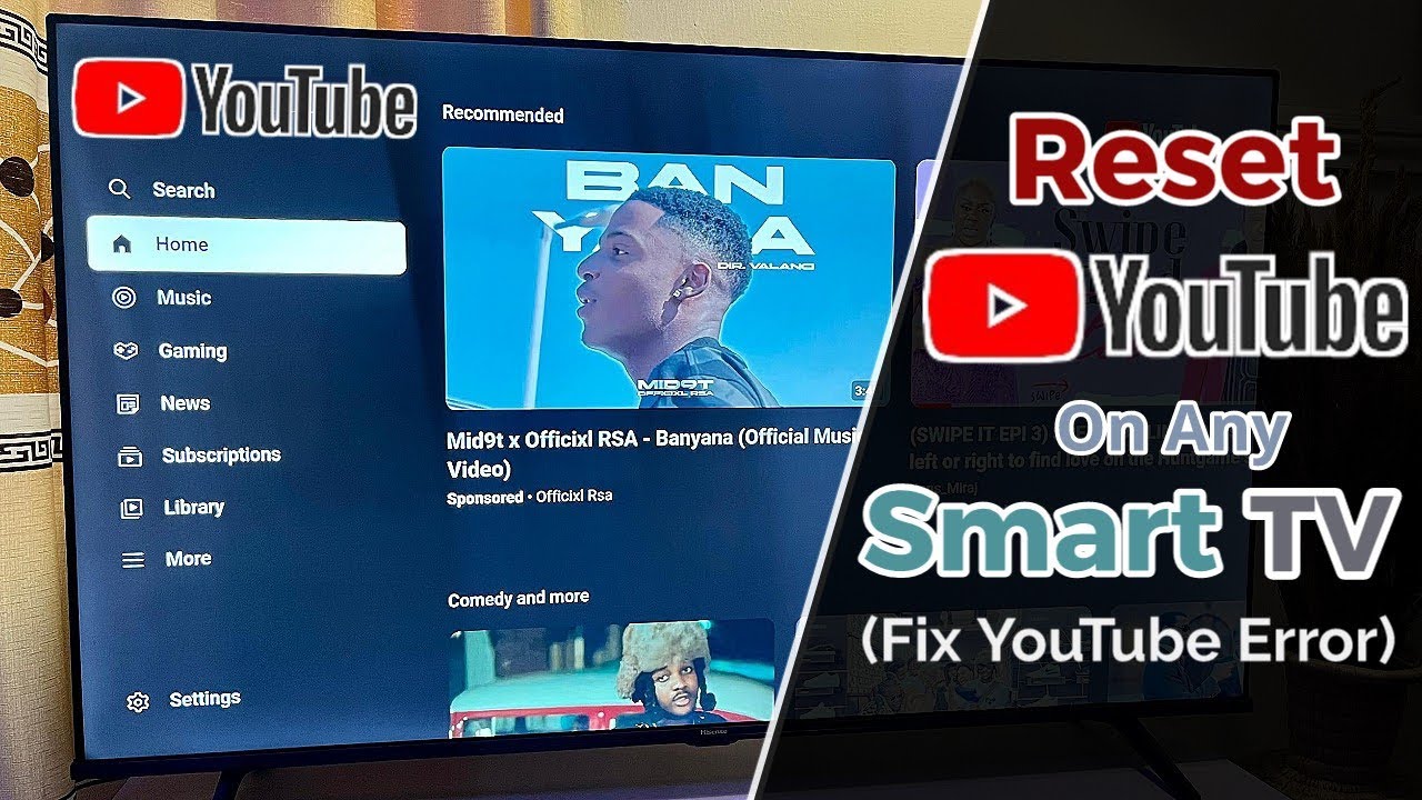 How To Reset On Smart Tv Fix Youtube Issues Youtube