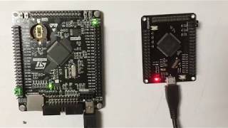 Simple STM32F407V board LED blink test