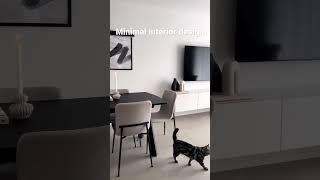 Black \u0026 White Minimal Interior Design 🤍🖤 Living room tour