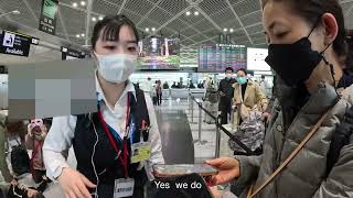 Tokyo Narita Airport AIR JAPAN check in counter in 4K ( March 2024 )