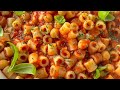 Delicious Italian Pasta with Chickpeas and Sauce #shorts