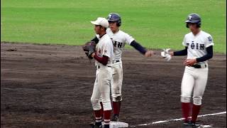 2018.9.15 高校野球 大阪桐蔭 1年生4番 船曵烈士君 【タイムリーヒットなど2安打の公式戦デビュー】