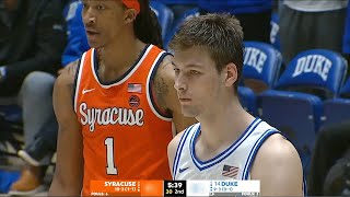 Syracuse vs #14 DUKE College Basketball Game Highlights 2024