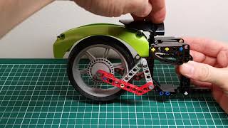 Lego Technic WIP custom chopper bike adjustable ride height