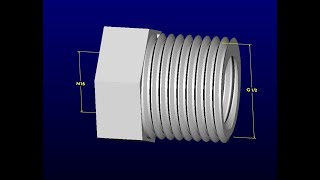 How to make Adapter from G1 to M16 (BA Screw Thread to metric)