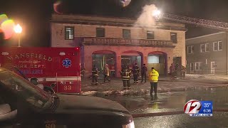 Fire breaks out inside Mansfield fire station