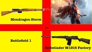 Mondragon Storm v Selbstlader M1916 Factory Comparison - BF1!