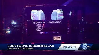 Person found dead in vehicle after car fire, Milwaukee police say