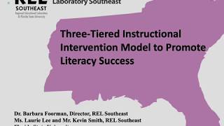 Three-Tiered Instructional Intervention Model to Promote Literacy Success (REL Southeast)