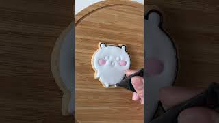 【アイシングクッキー/icingcookies】圧倒的癒しキャラ！！ちいかわを作ったよ！小さくて白い姿！かわいいっっ！#shorts